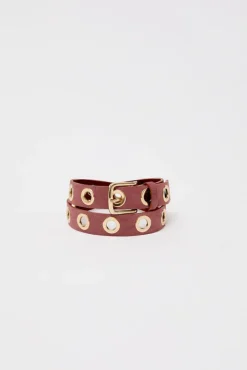 La Grande Keller Velours Belt in Brown Rose^No.6 Store Best