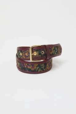 La Hydra Chic Belt in Kanin and Bordeaux^No.6 Store Fashion