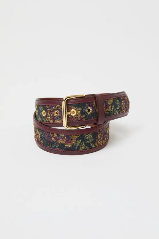 La Hydra Chic Belt in Kanin and Bordeaux^No.6 Store Fashion