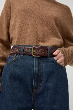 La Hydra Chic Belt in Kanin and Bordeaux^No.6 Store Fashion