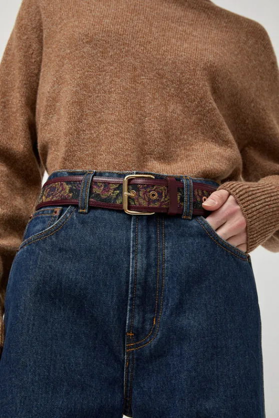 La Hydra Chic Belt in Kanin and Bordeaux^No.6 Store Fashion