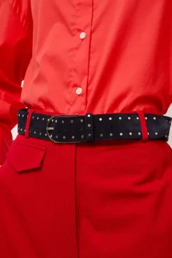 La Smala Velours Belt in Bleu Universe^No.6 Store Outlet