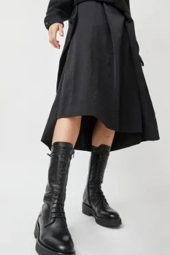 Lace Up Crepe Sole Boot in Nero^No.6 Store Sale