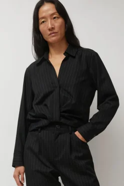 Lana Top in Midnight Pinstripe^No.6 Store Discount