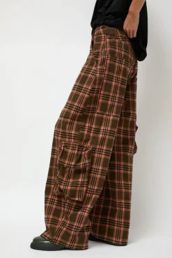 Lawn Cargo in Pink Brown Plaid^No.6 Store Best