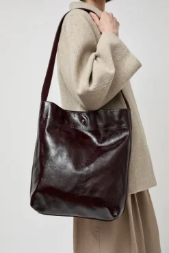 Le Enzo Crispy Bag in Bordeaux and Crispy Cerise Noire^No.6 Store Best