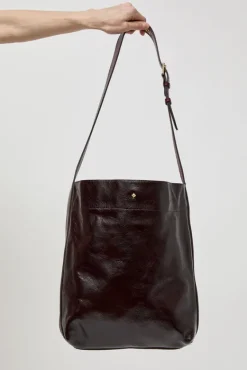 Le Enzo Crispy Bag in Bordeaux and Crispy Cerise Noire^No.6 Store Best