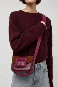 Le June Bi-Mat Bag in Bordeaux and Choco Camp and Cardinal^No.6 Store Hot
