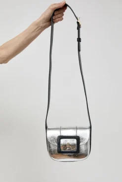 Le June Laminato Bag in Laminato Argent and Marine^No.6 Store Best