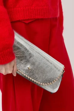 Le Toutoune Rock Laminato Bag in Laminato Argent^No.6 Store Sale