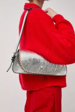 Le Toutoune Rock Laminato Bag in Laminato Argent^No.6 Store Sale
