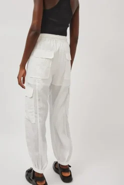 Lightweight Cargo Pants in White^No.6 Store Discount
