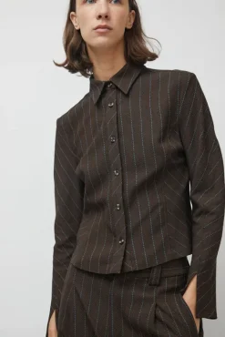 Linn Shirt in Brown Stripe^No.6 Store Online