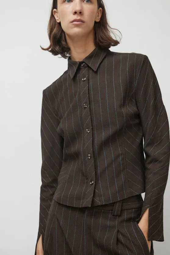 Linn Shirt in Brown Stripe^No.6 Store Online