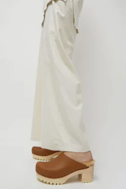 Liza Clog on Mid Tread in Palomino with Ink Aviator Shearling^No.6 Store New