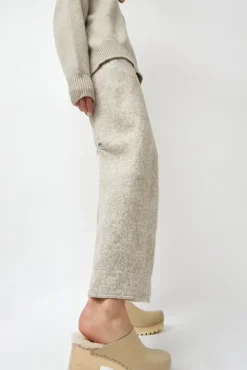 Liza Clog on Mid Tread in Clay with Bone Shearling^No.6 Store New