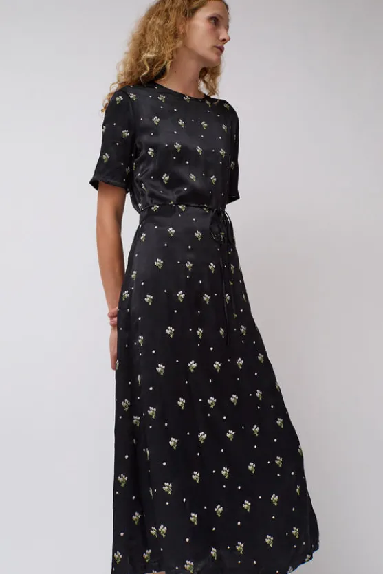 Lola Dress in Black Embroidered^No.6 Store Hot