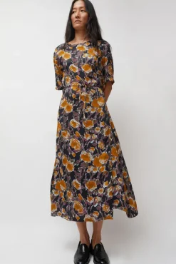 Lola Dress in Gold Roses^No.6 Store Sale