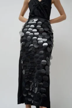 Long Sequin Skirt in Black^No.6 Store Discount