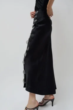 Long Sequin Skirt in Black^No.6 Store Discount