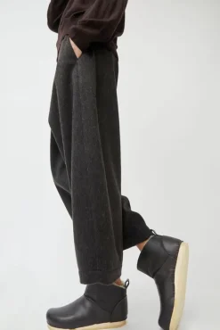 Low Shearling Clog Boot on Flat Bendable Base in Java^No.6 Store Outlet