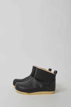 Low Shearling Clog Boot on Flat Bendable Base in Java^No.6 Store Outlet