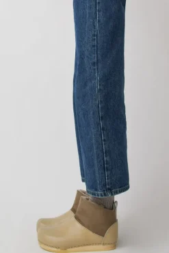 Low Shearling Clog Boot on Flat Bendable Base in Clay^No.6 Store Best