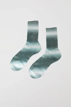 Luce Laminated Socks in Grey^No.6 Store Clearance