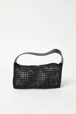 Macrame Mesh Bag in Black^No.6 Store Discount