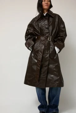 Manso Mackintosh Coat in Brown^No.6 Store Fashion
