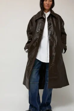Manso Mackintosh Coat in Brown^No.6 Store Fashion