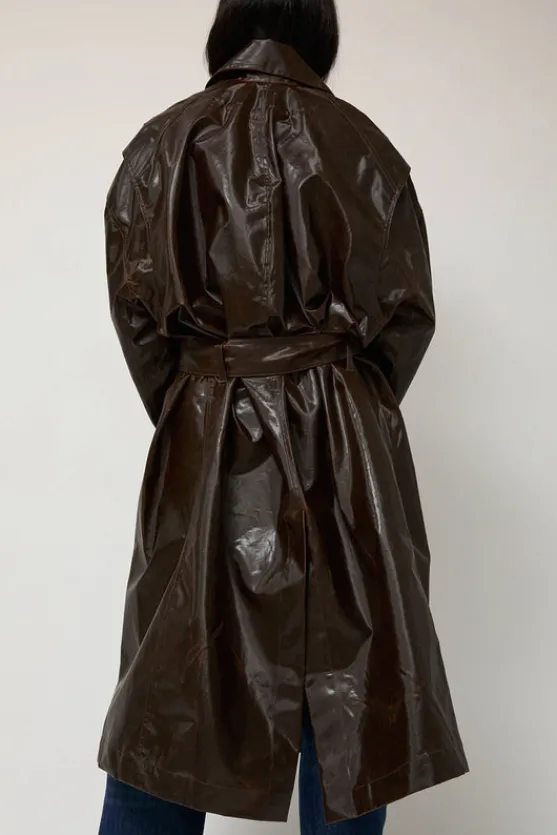 Manso Mackintosh Coat in Brown^No.6 Store Fashion