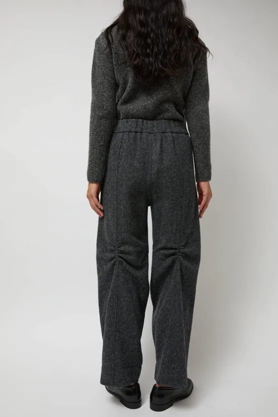 Melange Wool Blend Curve Pants in Grey^No.6 Store Best