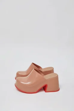 Mia Mule in Brown and Red^No.6 Store Hot
