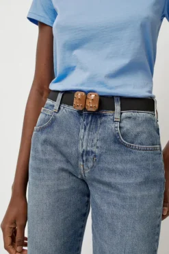 Micro Crystals Belt in Camel^No.6 Store Clearance