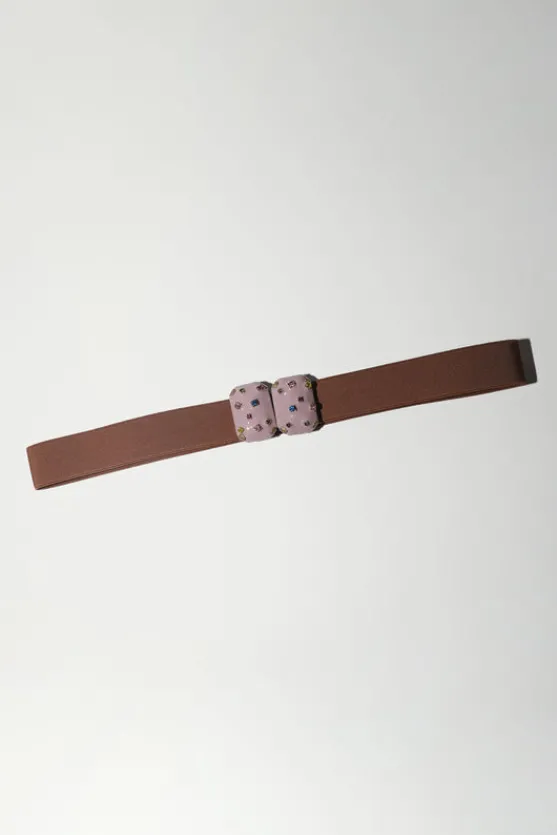 Micro Crystals Belt in Lilac^No.6 Store Fashion