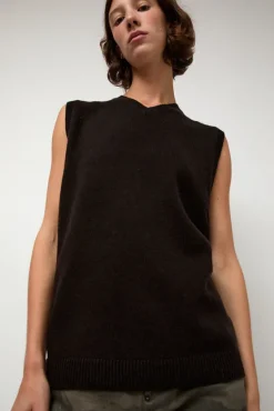 Milano Vest in Ebony^No.6 Store Fashion