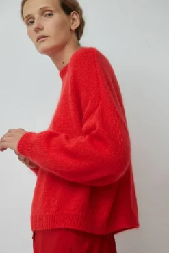 Mohair Sweater in Red^No.6 Store Online