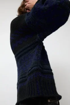 Nadia Sweater in Black and Blue^No.6 Store Sale