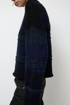 Nadia Sweater in Black and Blue^No.6 Store Sale