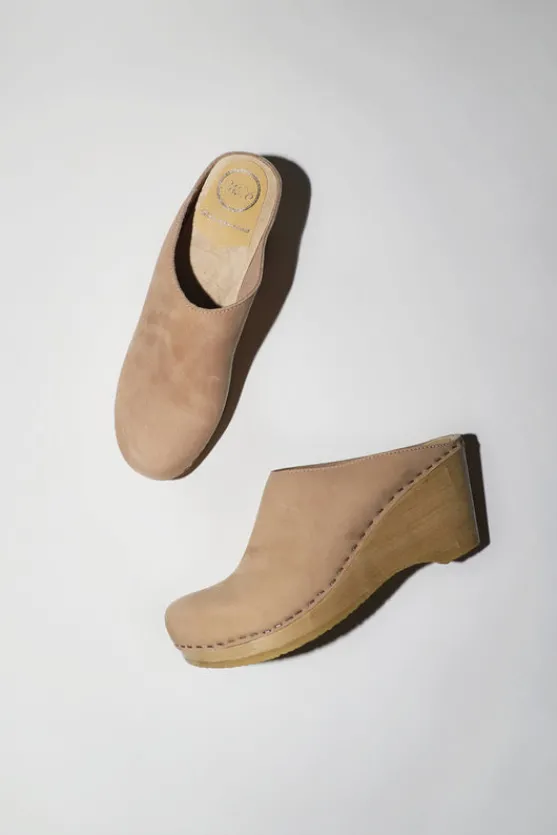 New School Clog on Wedge in Bone^No.6 Store Discount