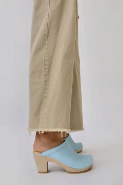 Old School Clog on High Heel in Light Blue^No.6 Store Fashion