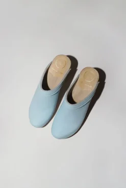 Old School Clog on High Heel in Light Blue^No.6 Store Fashion