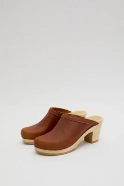 Old School Clog on High Heel in Bourbon^No.6 Store Sale