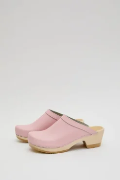 Old School Clog on Mid Heel in Light Pink^No.6 Store Outlet