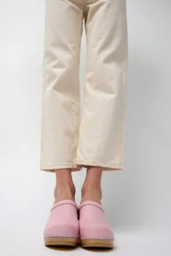 Old School Clog on Mid Heel in Light Pink^No.6 Store Outlet