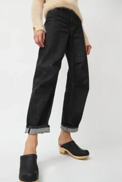 Old School Clog on Mid Heel in Black^No.6 Store Outlet