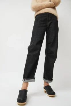 Old School Clog on Mid Heel in Black^No.6 Store Outlet