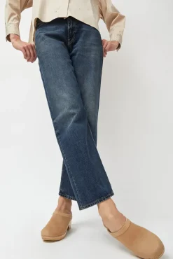Old School Clog on Mid Heel in Bone^No.6 Store Clearance