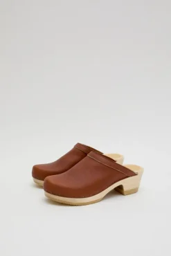 Old School Clog on Mid Heel in Bourbon^No.6 Store New